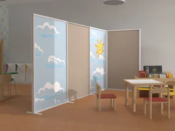 INUNO - Freestanding modular office screen by STUDIO T