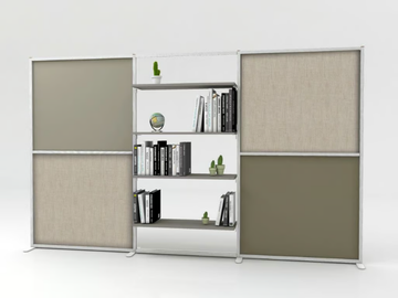 TETRIX DUAL - Freestanding modular laminate office screen by STUDIO T