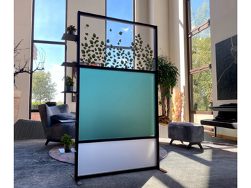 TETRIX - Freestanding aluminium and methacrylate screen by STUDIO T
