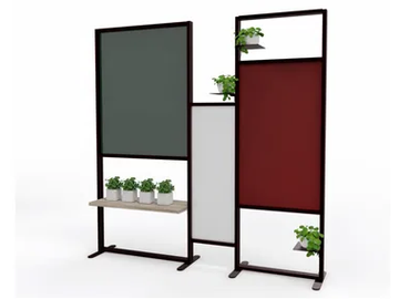 TETRIX QUADRO 180 - Freestanding aluminium office screen by STUDIO T