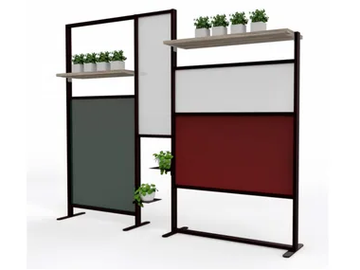 TETRIX QUADRO 220 - Freestanding aluminium office screen by STUDIO T