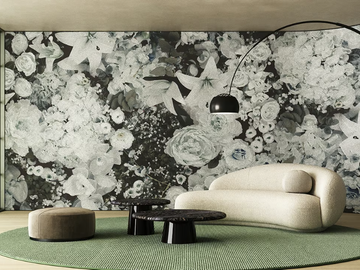 BOUQUET - Wallpaper with floral pattern by STYL’EDITIONS