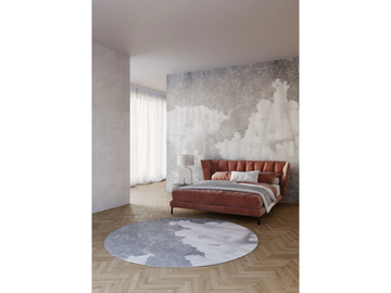 CELESTE - Round polyester fibre rug by STYL’EDITIONS