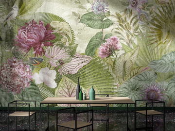 EDEN - Ecological wallpaper with floral pattern by STYL’EDITIONS