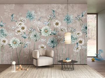 GIARDINO D’INVERNO - Ecological wallpaper with floral pattern by STYL’EDITIONS