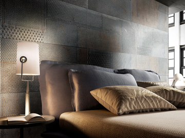 PUNK - Ecological metal effect wallpaper by STYL’EDITIONS