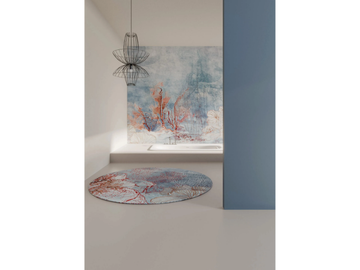 REM - Round polyester fibre rug by STYL’EDITIONS