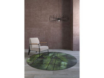 RIFRAZIONI - Round polyester fibre rug by STYL’EDITIONS