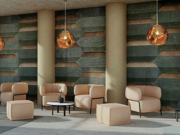 VOLUME - Ecological geometric wallpaper by STYL’EDITIONS