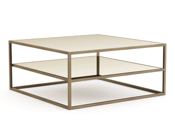 BRIDGE - Low square wooden coffee table by Stylish Club