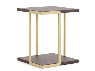 BRIDGE - Square eucalyptus side table by Stylish Club