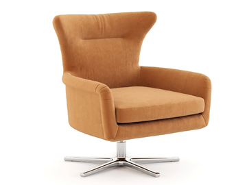 BRIDGE - Upholstered fabric armchair with armrests by Stylish Club