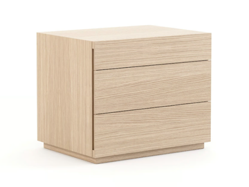 CAPRI - Rectangular wooden bedside table with drawers by Stylish Club