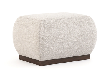 CLUB - Upholstered rectangular fabric pouf by Stylish Club