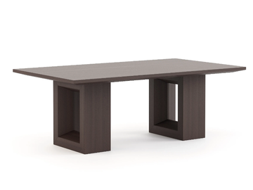 MANHATTAN - Rectangular wood veneer dining table by Stylish Club