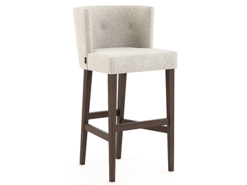 MILOS - High fabric stool with footrest by Stylish Club