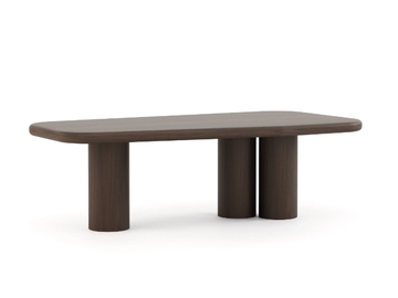 NATUR - Rectangular walnut dining table by Stylish Club
