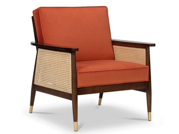 NATUR - Upholstered velvet easy chair with armrests by Stylish Club