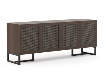 PORTO - Walnut sideboard with doors by Stylish Club