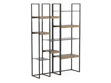 SLENDER - Open double-sided iron bookcase by Stylish Club