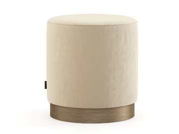 SUBLIME - Upholstered round fabric pouf by Stylish Club