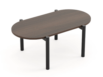 TRIBO - Oval wooden side table for living room by Stylish Club