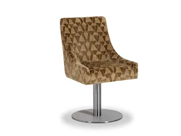 VOILIER - Swivel upholstered velvet chair by Stylish Club