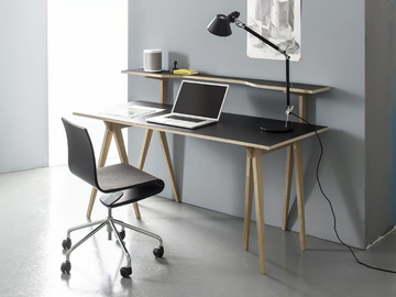 BERLINER BOCK - Wooden secretary desk by Sudbrock Möbelhandwerk