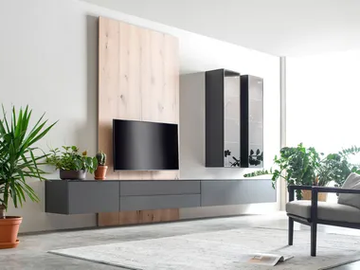 CUBO 106 - Wall-mounted TV wall system by Sudbrock Möbelhandwerk