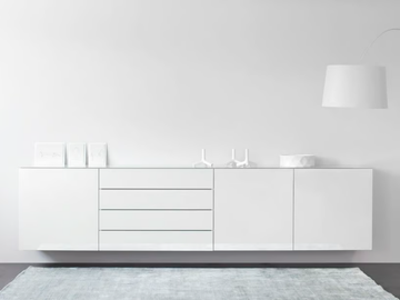 CUBO 607 - Suspended sideboard with drawers by Sudbrock Möbelhandwerk
