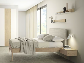 GOYA - Bed with upholstered headboard by Sudbrock Möbelhandwerk