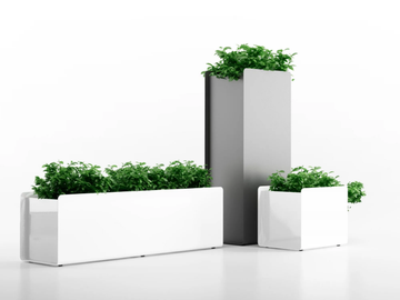 CREPE - Aluminium plant pot by Systemtronic