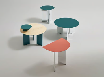 CROMA - Round aluminium coffee table by Systemtronic