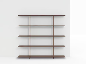 WING 1600 WALL - Open extruded aluminium office shelving by Systemtronic