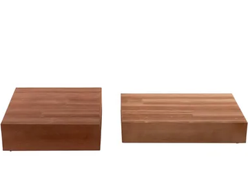 CASSERO - Rectangular wooden coffee table by Tacchini