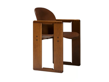 DIALOGO - Sled base chair with armrests by Tacchini