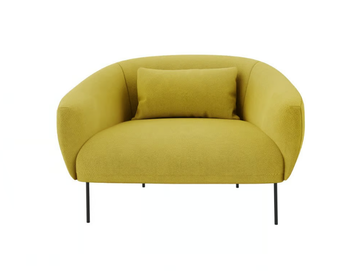 ROMA - Fabric armchair with armrests by Tacchini