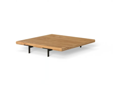 ALLURE - Square low wooden garden side table by Talenti