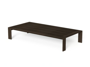 ARGO-WOOD - Rectangular low Accoya® wood garden side table by Talenti