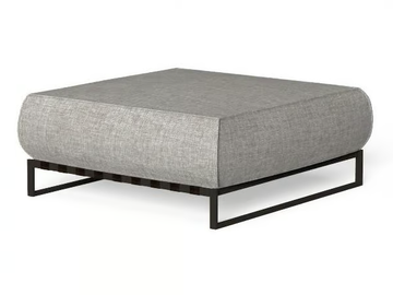 CASILDA - Rectangular fabric garden pouf with removable cover by Talenti