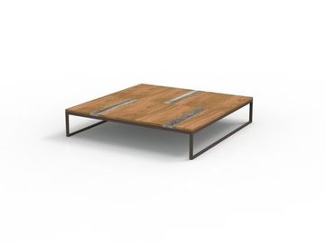 CASILDA - Square wooden garden side table by Talenti