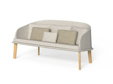 CLEOSOFT-WOOD - 2 seater sofa by Talenti