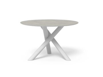 CORAL - Garden table in aluminum and top in porcelain stoneware by Talenti