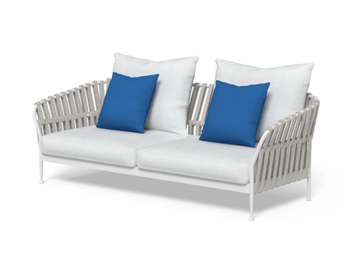 FRAME - 2 seater fabric garden sofa with removable cover by Talenti