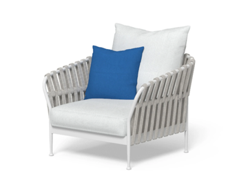 FRAME - Fabric garden armchair with armrests by Talenti