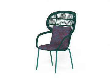 PANAMA - Rope chair with armrests high-back by Talenti