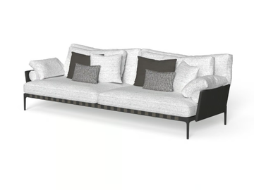 SALINAS - 4 seater fabric garden sofa with removable cover by Talenti