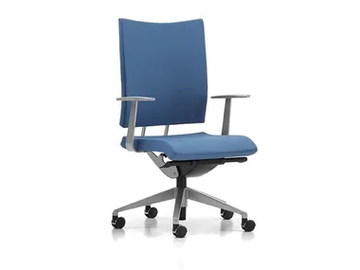 AVIAMID 3412 - Fabric office chair with castors with armrests with 5-Spoke base by TALIN