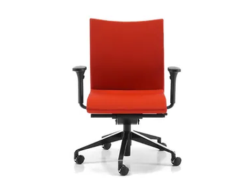 AVIAMID 3516 - Fabric office chair with castors with armrests with 5-Spoke base by TALIN