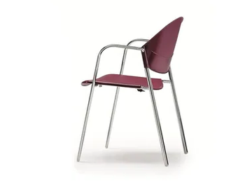 DELFI 085 - Stackable polypropylene reception chair with armrests by TALIN
